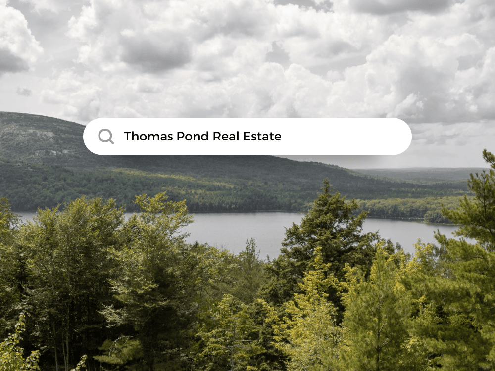 Thomas Pond Real Estate, Thomas Pond Maine Real Estate, Waterfront